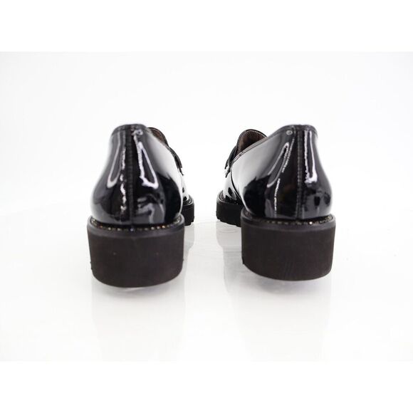 Paul Green Ariana Loafer Black Patent Leather Chunky Sole Gems UK 3.5 US 6 Comfy - Picture 3 of 15
